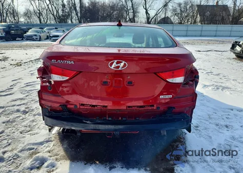 2013 Hyundai Elantra Gls из США, поврежденный, VIN KMHDH4AE2DU849794